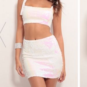 Iridescent sequin set Lucy in the sky